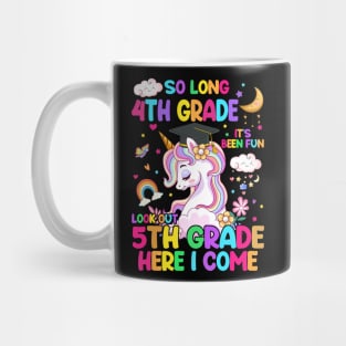 So Long 4th Grade Graduation Class 2024 Unicorn Girls Mug
